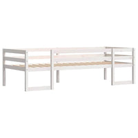 Giroletto per Bambini-Struttura Letto Bambini Bianco 75x190cm in Legno Massello di Pino