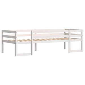 Giroletto per Bambini-Struttura Letto Bambini Bianco 75x190cm in Legno Massello di Pino