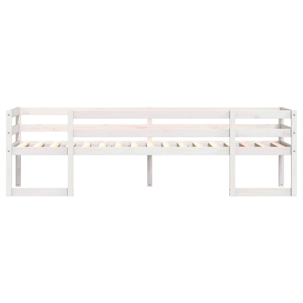 Giroletto per Bambini-Struttura Letto Bambini Bianco 75x190cm in Legno Massello di Pino