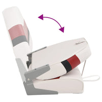 Sedile per Barca con Schienale Alto Pieghevole 44x38x55 cm