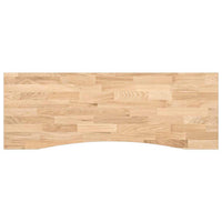 vidaXL Piano Scrivania 140x50x2,5 cm Rovere Massello Non Trattato