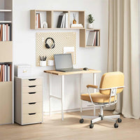 vidaXL Piano Scrivania 80x60x2,5 cm Rovere Massello Non Trattato