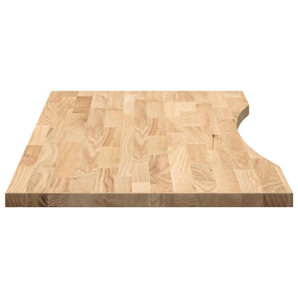 vidaXL Piano Scrivania 100x60x2,5 cm Rovere Massello Non Trattato