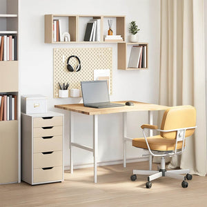 Piano Scrivania 100x80x2,5 cm Rovere Massello Non Trattato