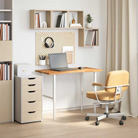 vidaXL Piano Scrivania Marrone Chiaro 100x50x2,5 cm in Rovere Massello