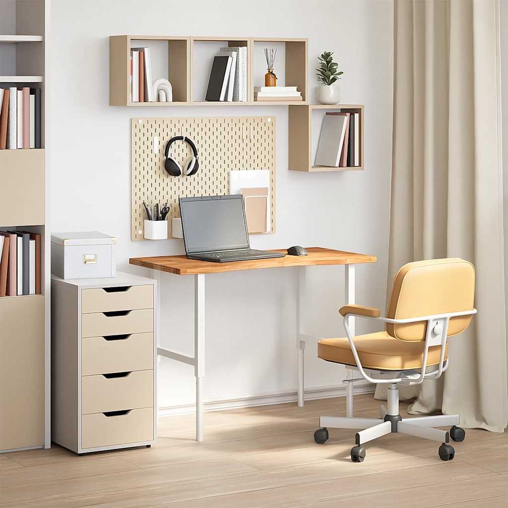 Piano Scrivania Marrone Chiaro 100x50x2,5 cm in Rovere Massello 4009018