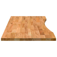 Piano Scrivania Marrone Chiaro 120x50x2,5 cm in Rovere Massello 4009019