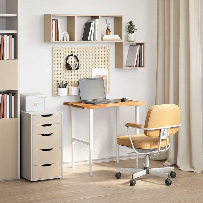 Piano Scrivania Marrone Chiaro 80x60x2,5 cm in Rovere Massello 4009022