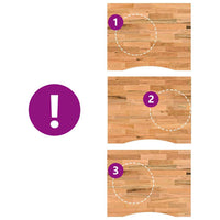 Piano Scrivania Marrone Chiaro 100x80x2,5 cm in Rovere Massello 4009026