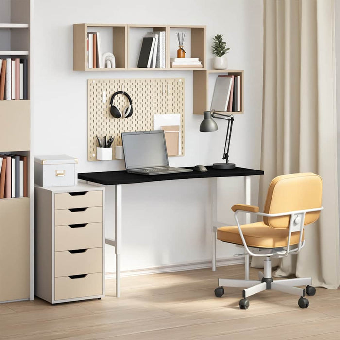 Piano Scrivania Marrone Scuro 120x50x2,5 cm in Rovere Massello