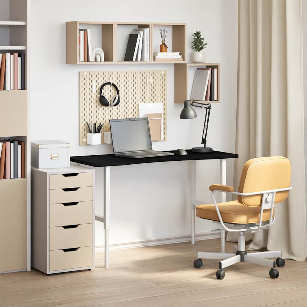 Piano Scrivania Marrone Scuro 120x50x2,5 cm in Rovere Massello 4009029