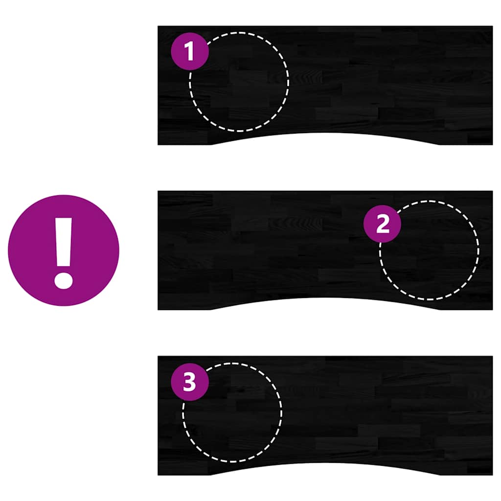 Piano Scrivania Marrone Scuro 140x50x2,5 cm in Rovere Massello 4009030