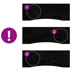 Piano Scrivania Marrone Scuro 140x50x2,5 cm in Rovere Massello 4009030