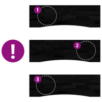 vidaXL Piano Scrivania Marrone Scuro 160x50x2,5 cm in Rovere Massello