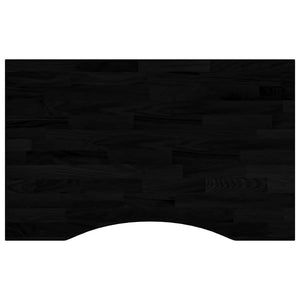 vidaXL Piano Scrivania Marrone Scuro 80x60x2,5 cm in Rovere Massello