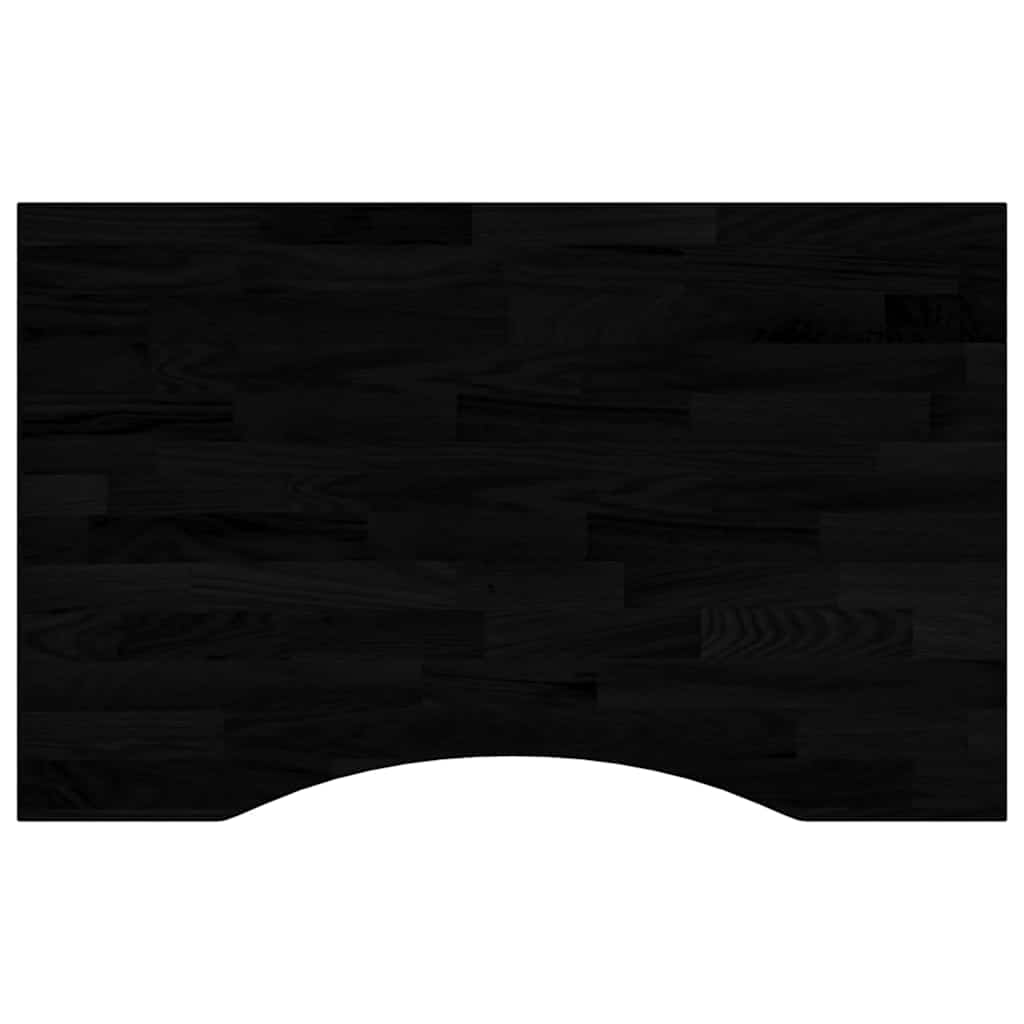 Piano Scrivania Marrone Scuro 80x60x2,5 cm in Rovere Massello 4009032