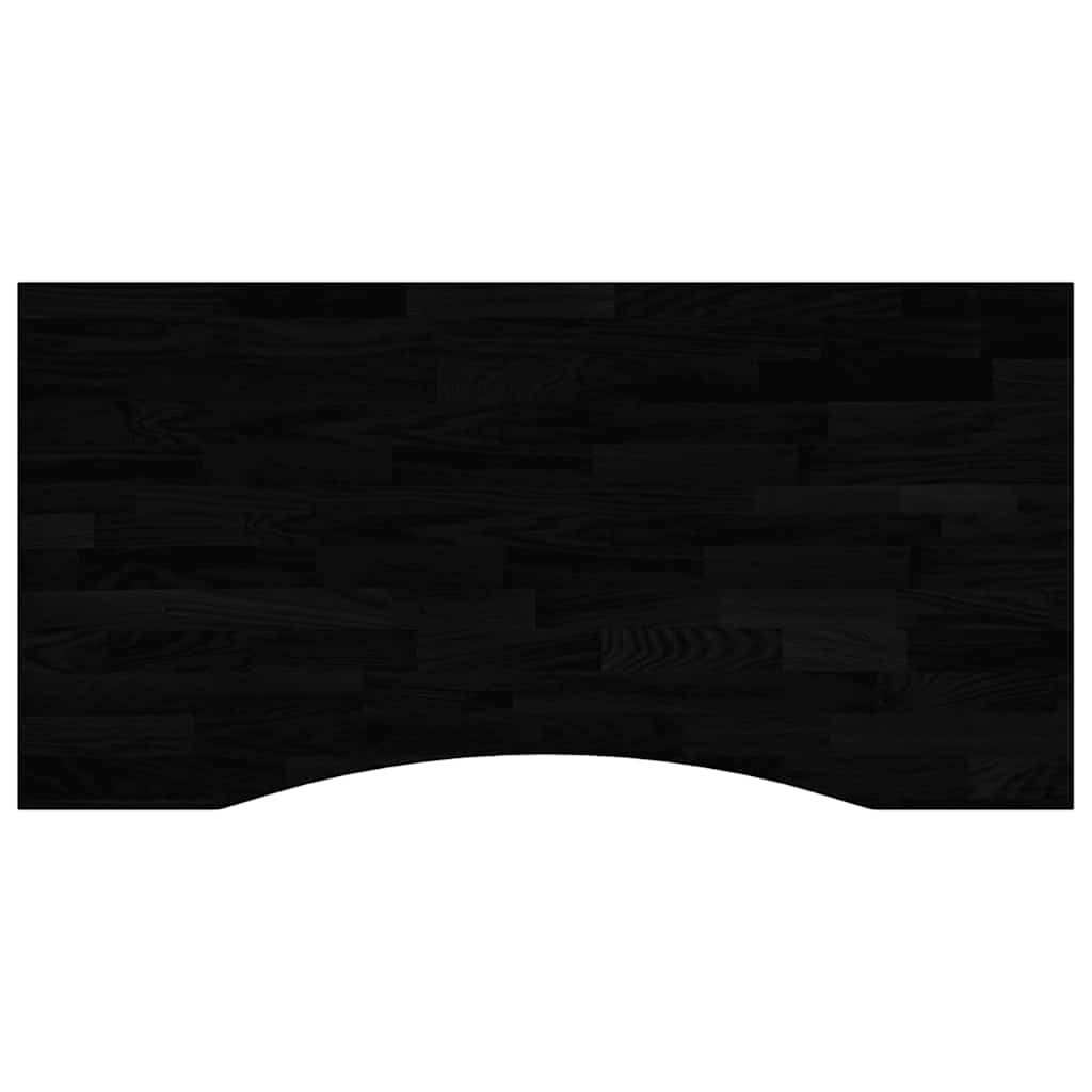 vidaXL Piano Scrivania Marrone Scuro 100x60x2,5 cm in Rovere Massello