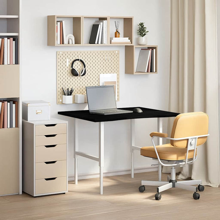 Piano Scrivania Marrone Scuro 100x80x2,5 cm in Rovere Massello