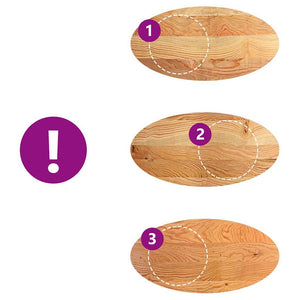 Piano Tavolo Marrone Chiaro 120x60x2cm in Rovere Massello Ovale 4009047