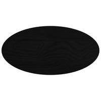 Piano Tavolo Marrone Scuro 80x40x2 cm in Rovere Massello Ovale 4009053