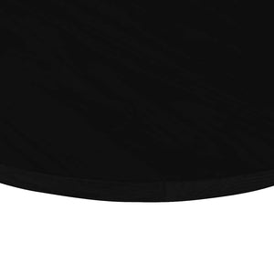 Piano Tavolo Marrone Scuro 80x40x2 cm in Rovere Massello Ovale 4009053