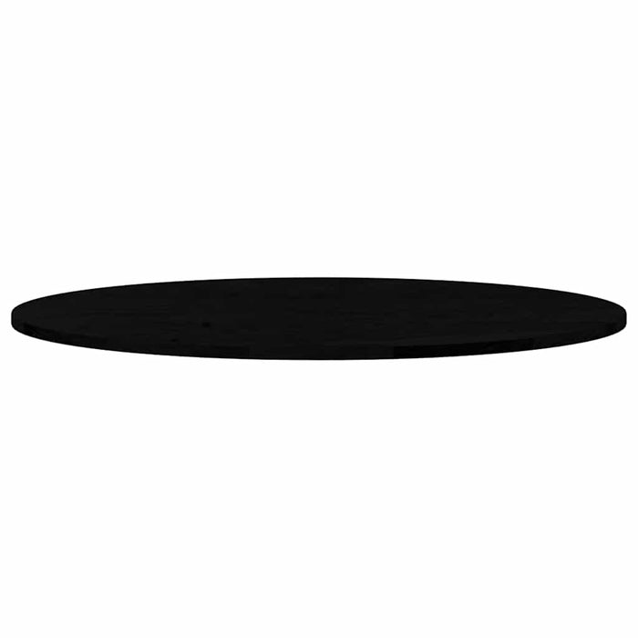 Piano Tavolo Marrone Scuro 100x50x2 cm in Rovere Massello Ovale 4009054