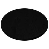 Piano Tavolo Marrone Scuro 140x60x2 cm in Rovere Massello Ovale 4009056