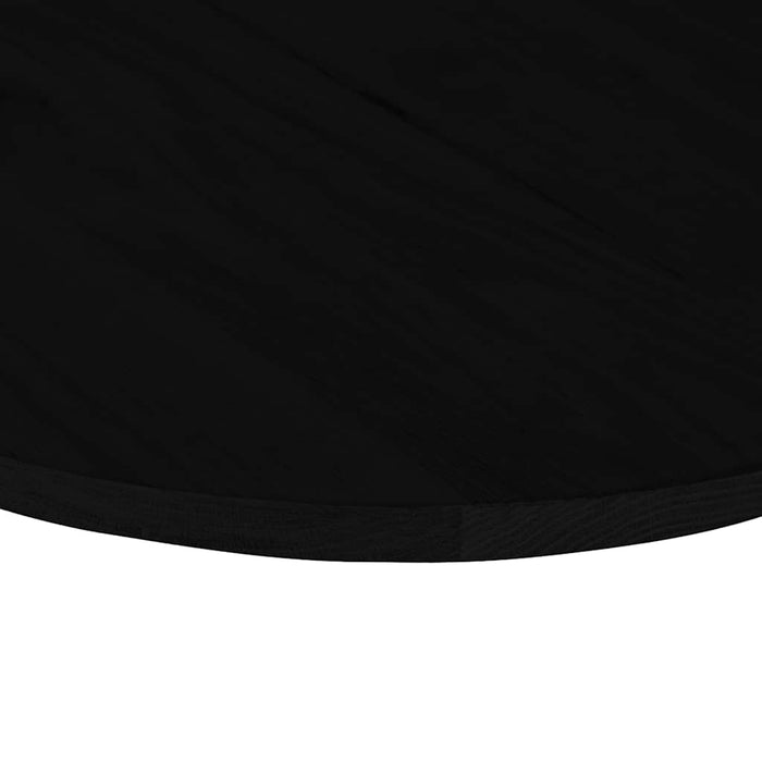 Piano Tavolo Marrone Scuro 140x60x2 cm in Rovere Massello Ovale 4009056