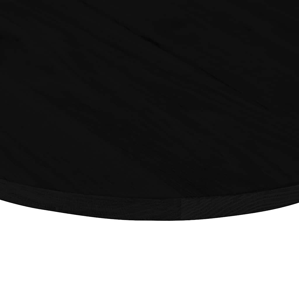 Piano Tavolo Marrone Scuro 140x60x2 cm in Rovere Massello Ovale