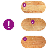 Piano Tavolo Marrone Chiaro 80x40x2 cm in Rovere Massello Ovale