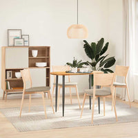 Piano Tavolo Marrone Chiaro 100x50x2cm in Rovere Massello Ovale 4009070