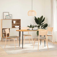 Piano Tavolo Marrone Chiaro 140x60x2cm in Rovere Massello Ovale 4009072