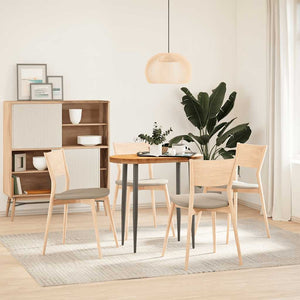 Piano Tavolo Marrone Chiaro 80x40x4 cm in Rovere Massello Ovale 4009073