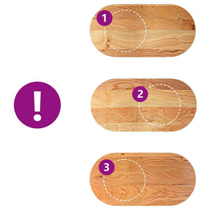 Piano Tavolo Marrone Chiaro 120x60x4cm in Rovere Massello Ovale