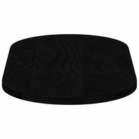 Piano Tavolo Marrone Scuro 80x40x2 cm in Rovere Massello Ovale