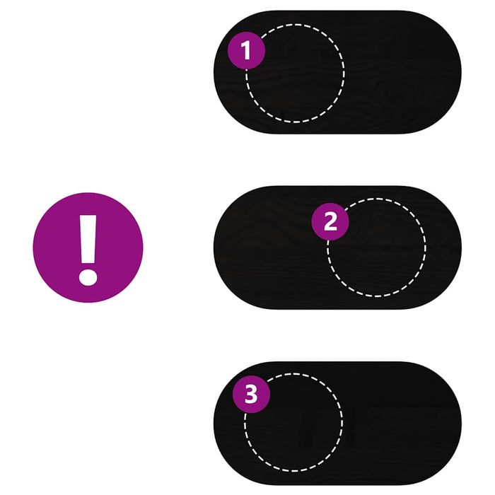 Piano Tavolo Marrone Scuro 80x40x4 cm in Rovere Massello Ovale