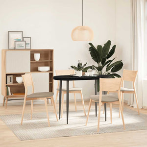 Piano Tavolo Marrone Scuro 100x50x4 cm in Rovere Massello Ovale