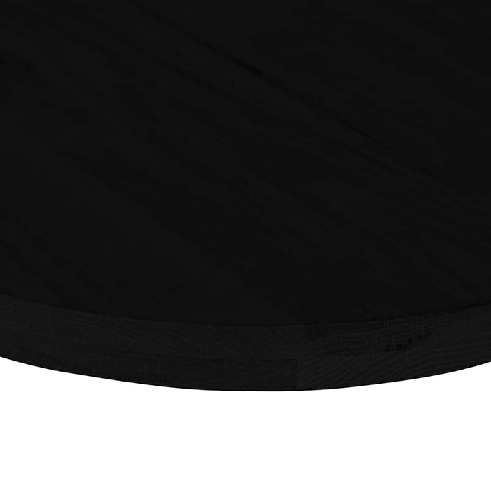 Piano Tavolo Marrone Scuro 100x50x4 cm in Rovere Massello Ovale