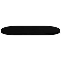 Piano Tavolo Marrone Scuro 120x60x4 cm in Rovere Massello Ovale 4009083