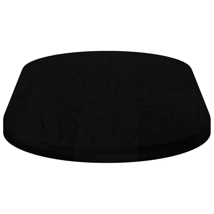 Piano Tavolo Marrone Scuro 120x60x4 cm in Rovere Massello Ovale 4009083