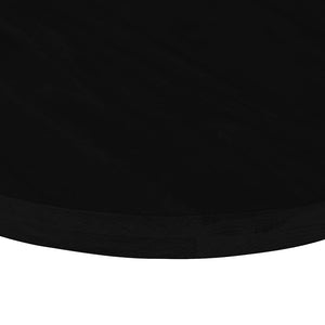 Piano Tavolo Marrone Scuro 120x60x4 cm in Rovere Massello Ovale 4009083