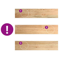 Davanzali 2 pz Non Trattati 70x15x2 cm Legno Massello di Rovere 4009085