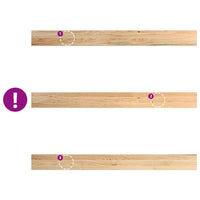 vidaXL Davanzali 2 pz Non Trattati 160x15x2cm Legno Massello di Rovere