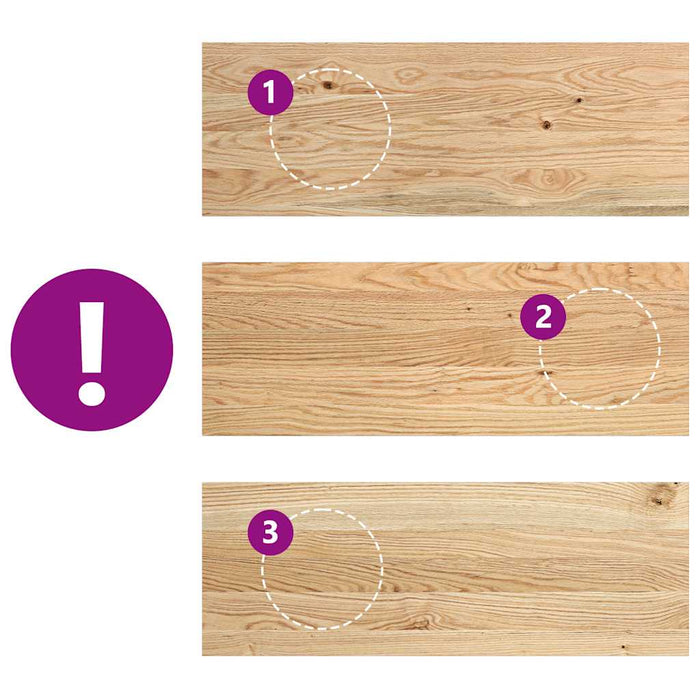 vidaXL Davanzali 2 pz Non Trattati 70x25x2 cm Legno Massello di Rovere