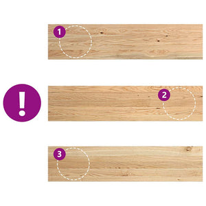 Davanzali 2 pz Non Trattati 110x25x2cm Legno Massello di Rovere