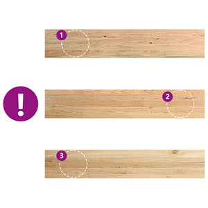 Davanzali 2 pz Non Trattati 140x25x2cm Legno Massello di Rovere