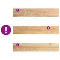 Davanzali 2 pz Non Trattati 140x25x2cm Legno Massello di Rovere 4009107