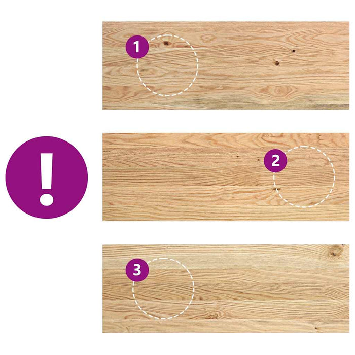 vidaXL Davanzali 2 pz Non Trattati 70x30x2 cm Legno Massello di Rovere