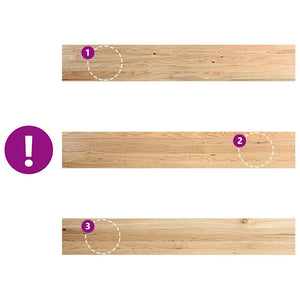 vidaXL Davanzali 2 pz Non Trattati 160x30x2cm Legno Massello di Rovere