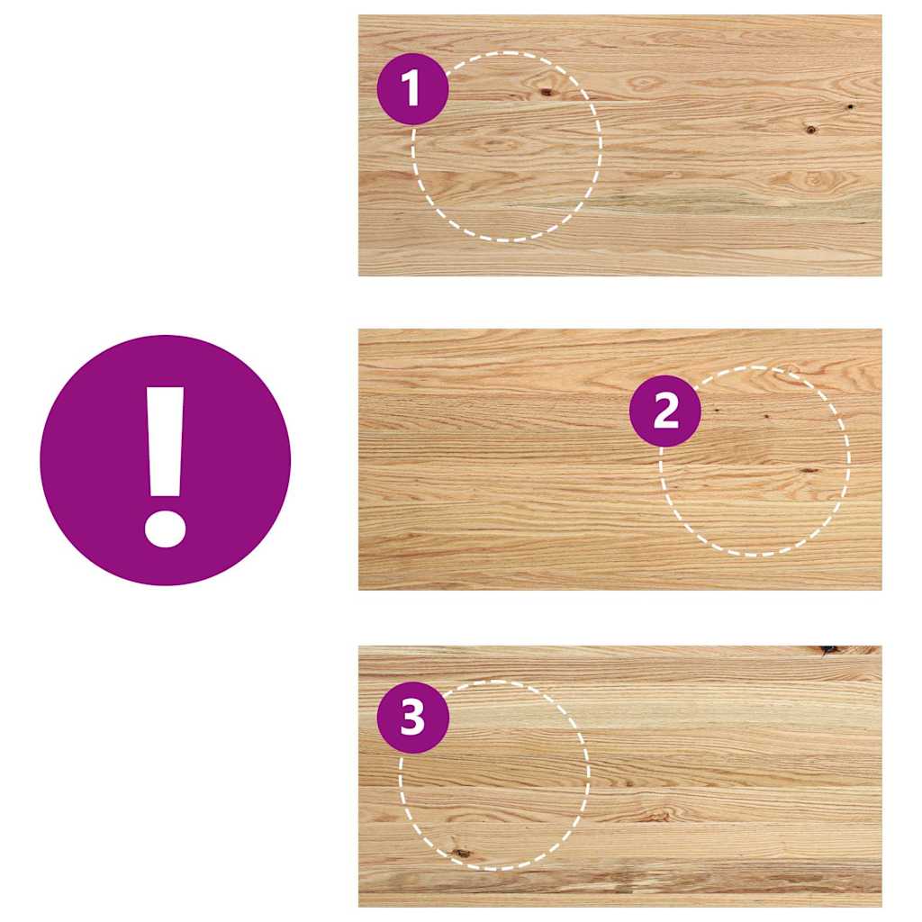 vidaXL Davanzali 2 pz Non Trattati 80x40x2 cm Legno Massello di Rovere